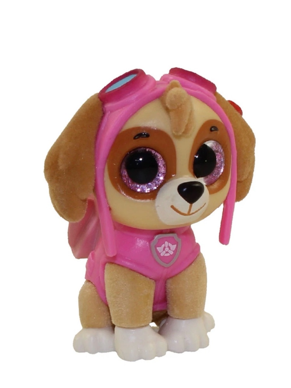 Paw Patrol Skye Pink Glitter-Eye Plush Dog Figure
